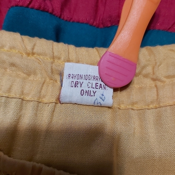 COLOR bloc A line rayon skirt made in India - Picture 7 of 8